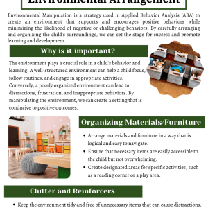 Environmental Arrangement – ABA Parent Education Handout
